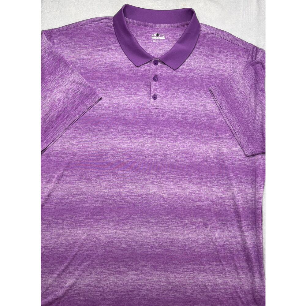 BCG Men’s 3XL Purple Heathered SS Polo NWOTs